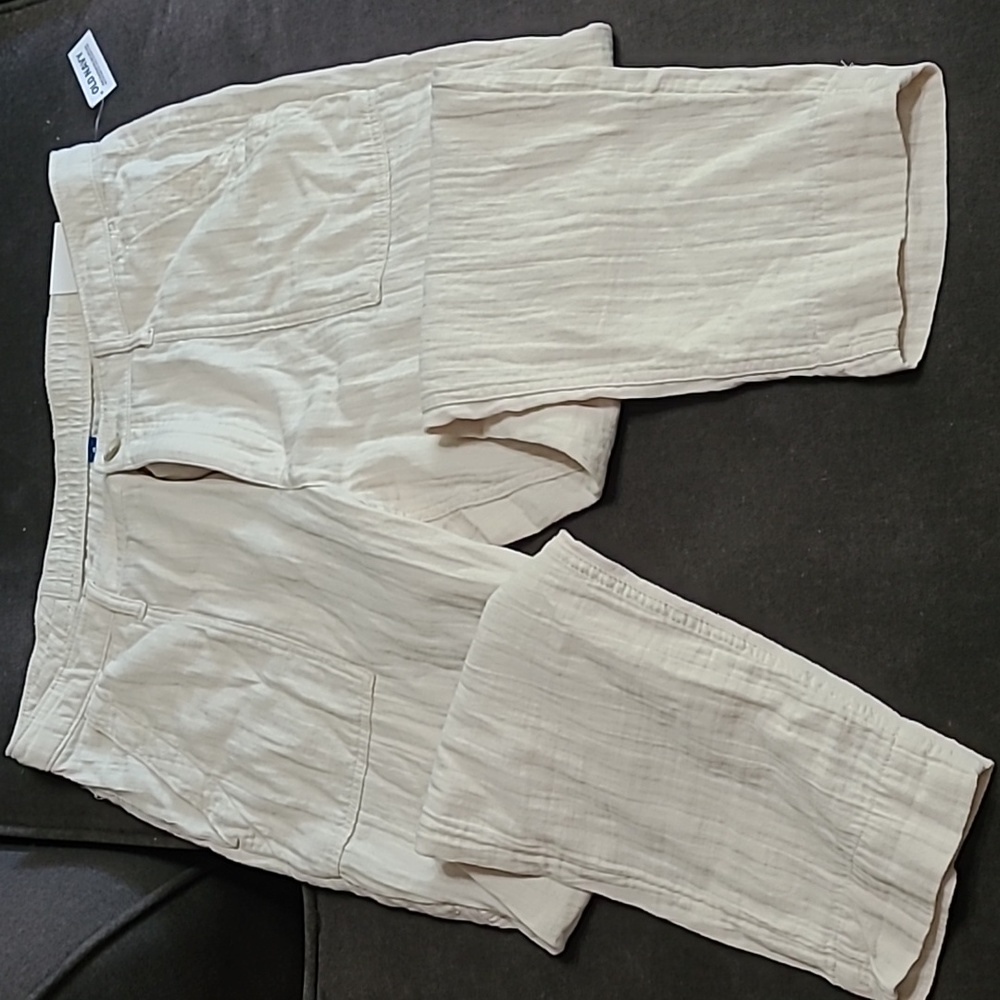 NWT Linen Cropped pants